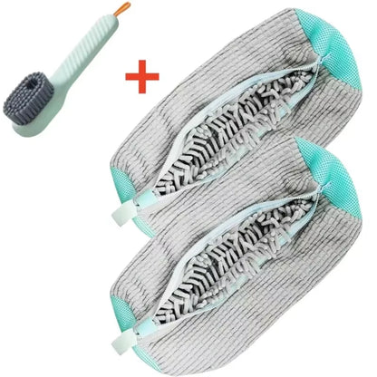 Shoe Washing Machine Bag with Soft Bristle Brush Set - Durable Laundry Bag & Liquid Shoe Cleaner Brush for All Shoes